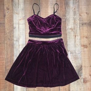 Jessica Simpson | Purple Velvet Mini Dress